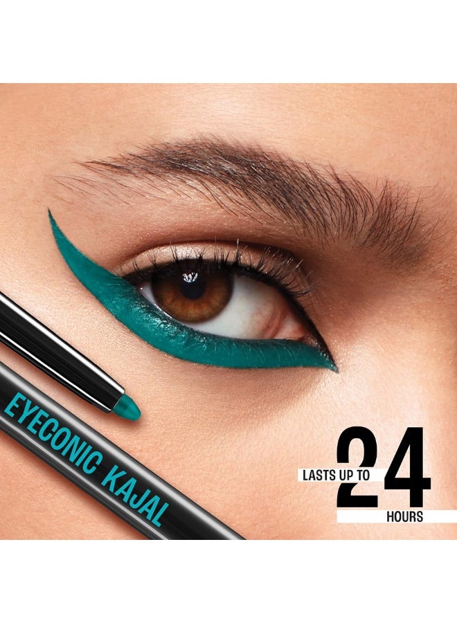 LAKME Lakmé Eyeconic Kajal, Turquoise, Water Proof, Smudge Proof, Lasts Upto 22 Hrs, 0.35 g - Image 3